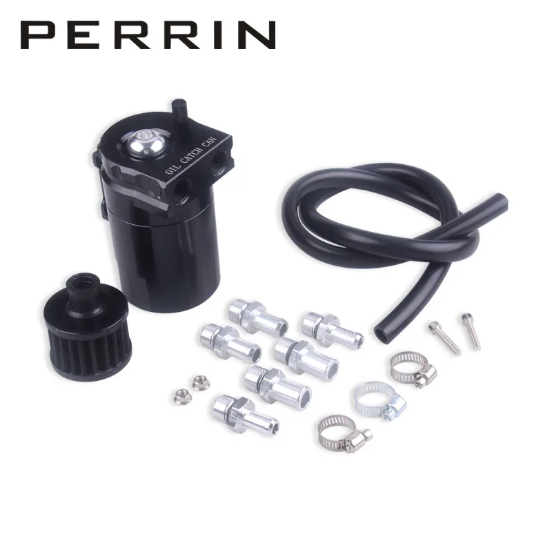 

Baffled Aluminum Oil Catch Can Reservoir Tank / Oil Tank With Filter Universal