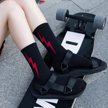 Gtglad/Новинка; Модные женские хлопковые носки; сезон осень-зима; 1 пара; Стильные повседневные женские носки высокого качества с молнией для девочек