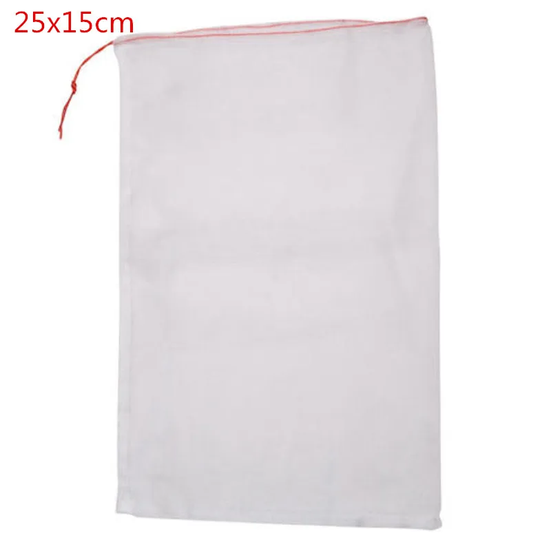 

50Pcs Set White Garden Plant Fruit Protect Drawstring Mesh Net Bag Anti Bird Netting Fruit Protection Kit Garden Fruit Net