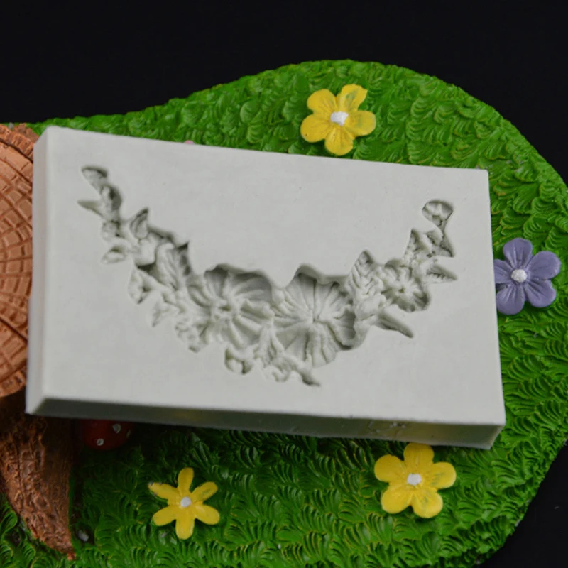 

Fondant Silicone Mold Dry Pace Cake Mold Pearl Flower Pattern Silicon Mould For Fondant Cake Decorating Tools Silicone Lace Mat