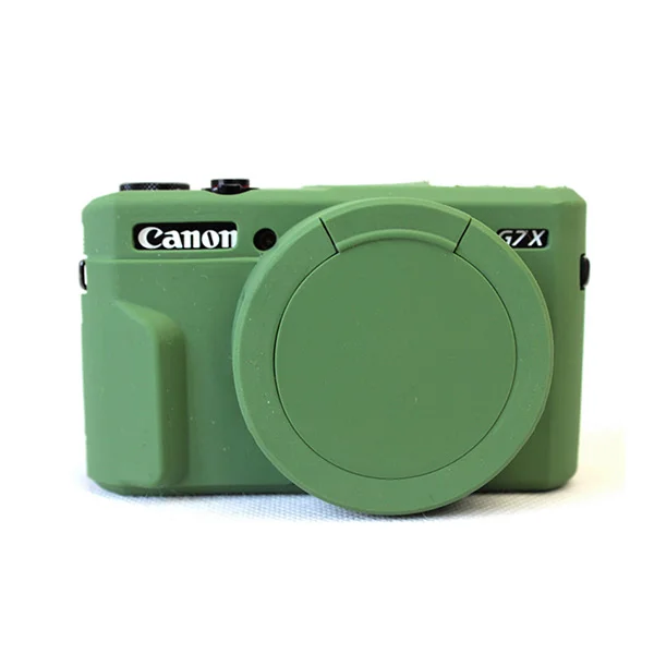 Силиконовый резиновый чехол для камеры Canon Powershot G7X Mark 2 G7X MarkII G7X II G7X2 G7XII - Цвет: Green