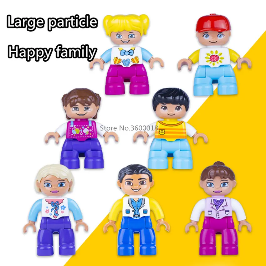 

City series Professional Person Large particle Mini building blocks figures baby toys Compatible With Other Assembles Particles