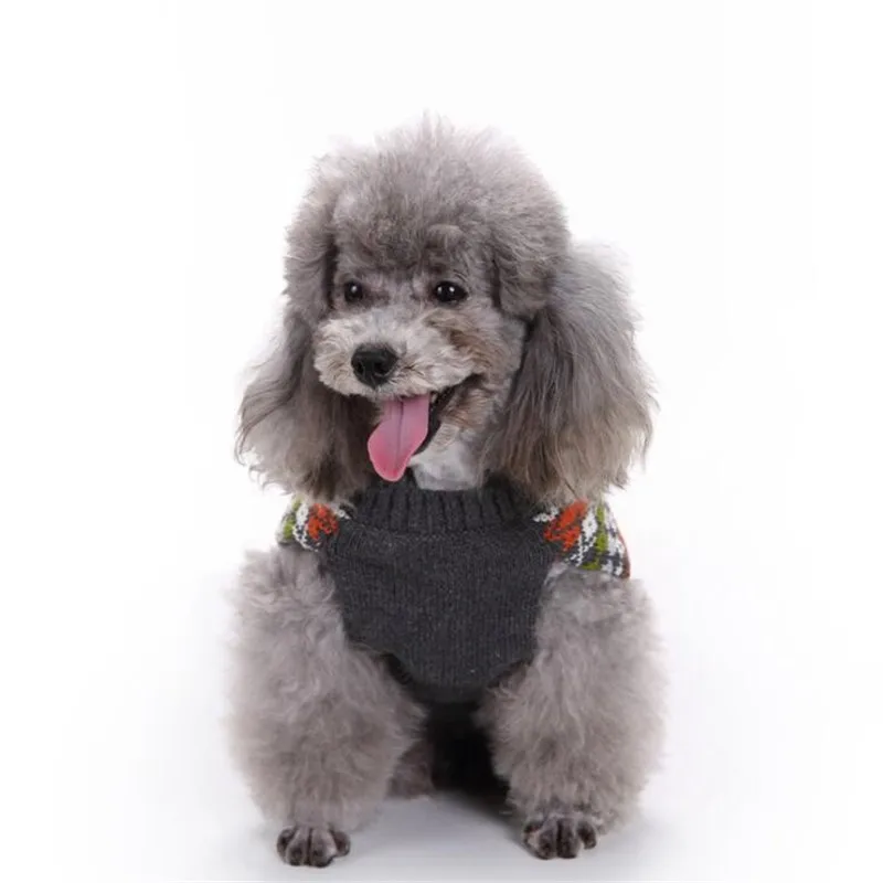 Свитер для домашних животных для собак, свитера в британском стиле, куртка для маленьких больших собак, французский бульдог, чашка для щенков, кошек, пуловер, вязаная одежда