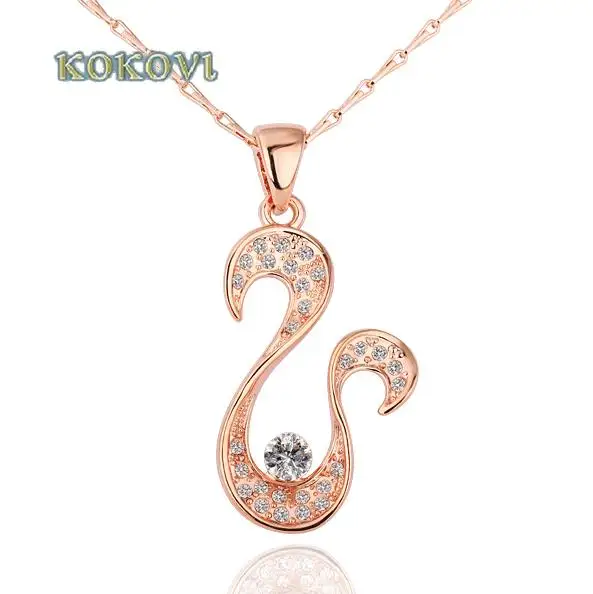 Free shipping 10pcs/lot N190 18K Gold Plated Necklace pendants New Fashion Jewelry For Women | Украшения и аксессуары