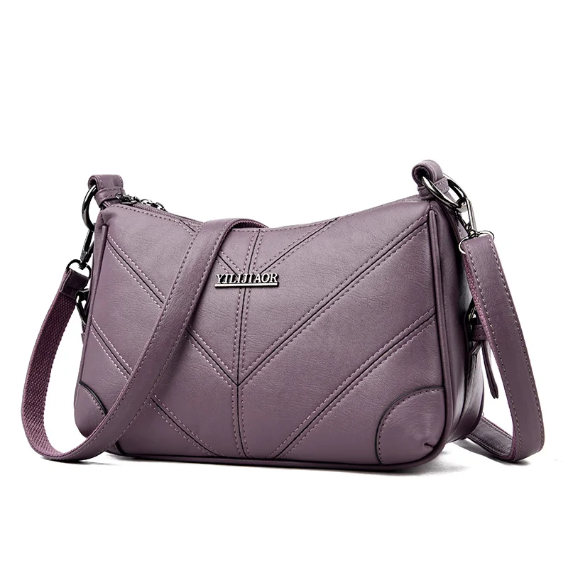 Couro Sacos Crossbody Ao Longo do Sexo