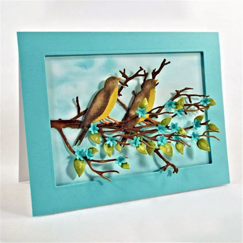 

GJCrafts Broken Green Branches Metal Cutting Dies New 2019 for Craft Dies Scrapbooking Album Embossing Paper Die Cut Decor