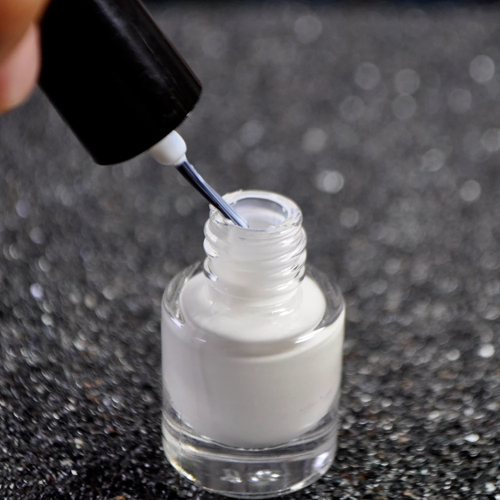 

5ml Nail Art Glue with Brush Proffessional Nail Foil Sticker Glue Clear White Manicure Tool Good Quality 1pc
