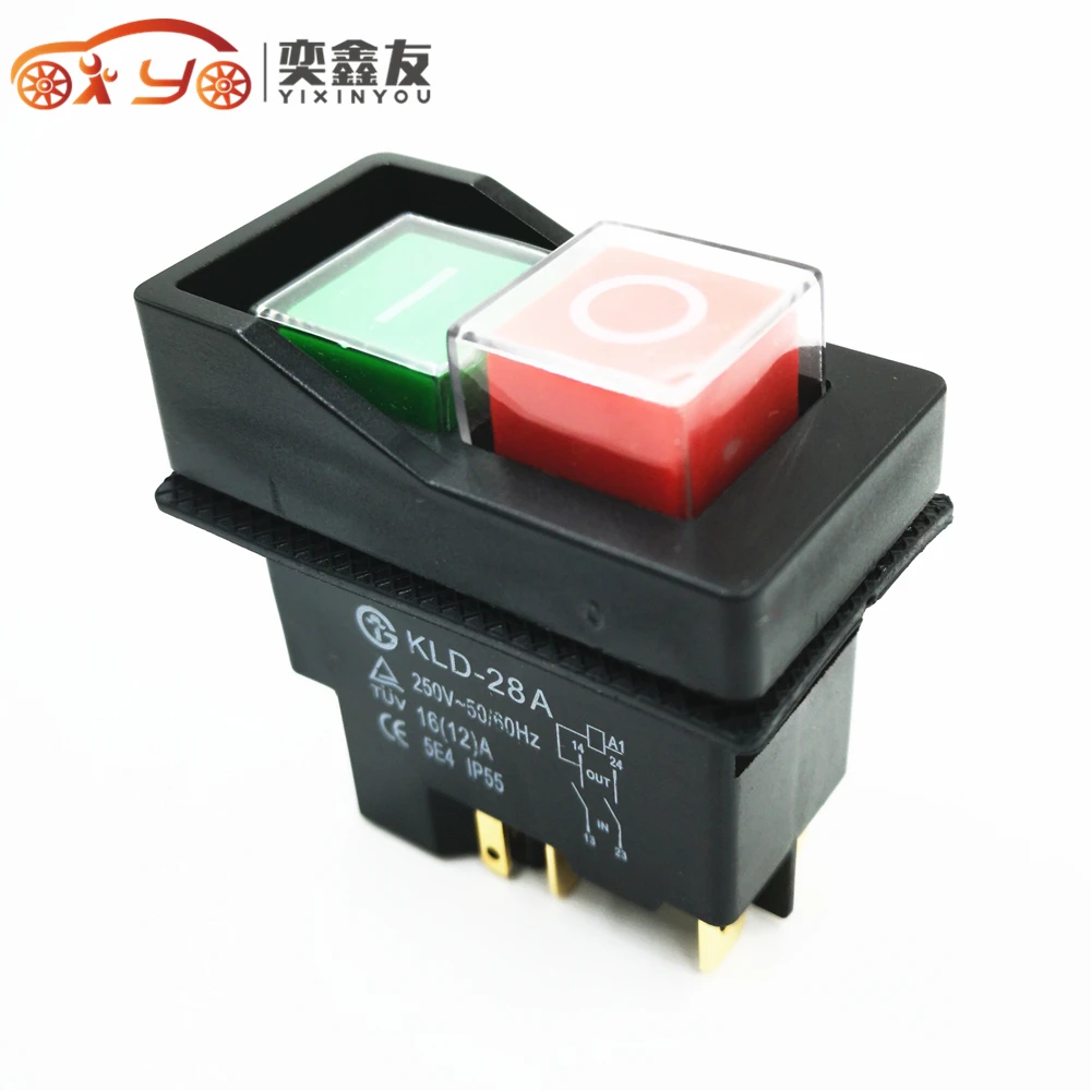 

5pins Waterproof Magnetic Explosion-proof Pushbutton Switch KDL-28 IP55 220v Magnetic Starter Electromagnetic Switches(6.3)