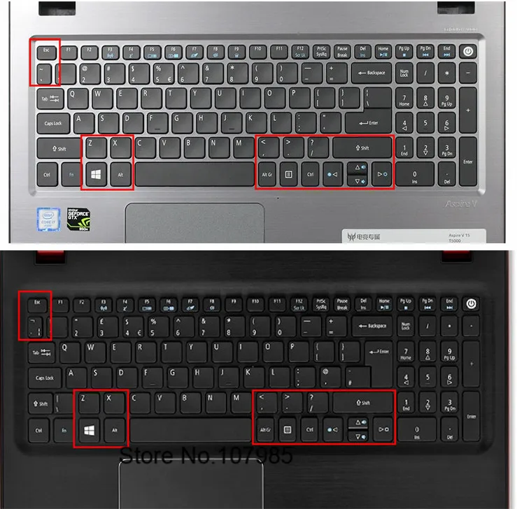 Силиконовый чехол для клавиатуры Acer Aspire 3 A315 51 53 G EX2520 1/3/31/32/51/53 A515 A615 15 6 дюйма|Чехлы