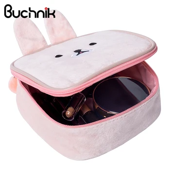 

Cute Rabbit Cosmetic Bag Cartoon Bear Girl's Mini Pouch Travel Wash Makeup Tools Organizer Case Box Accessories Supplies