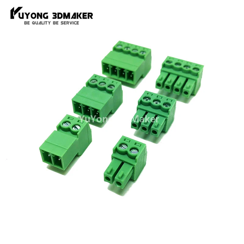 

2pin/3pin/4pin Pluggable Extension Connectors,Pair Male/Female Extension Connectors for CNC Workbee C-Beam