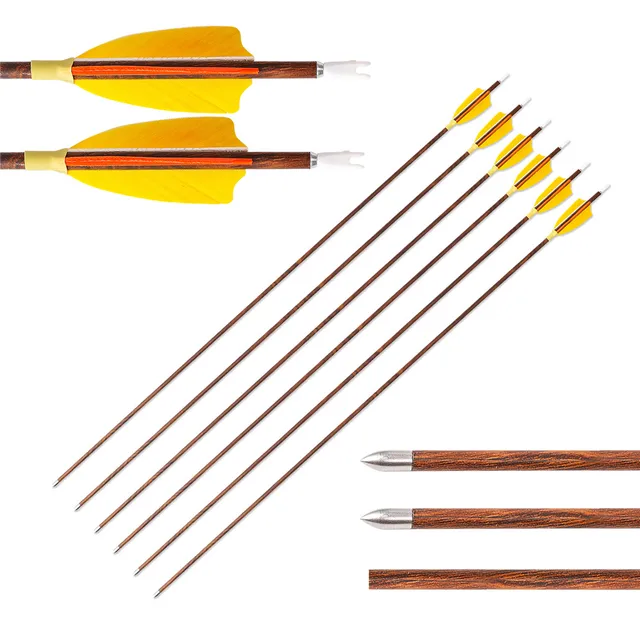 Archery Target Practice Carbon Arrows 1000 Spine with Field Arrowhead 6