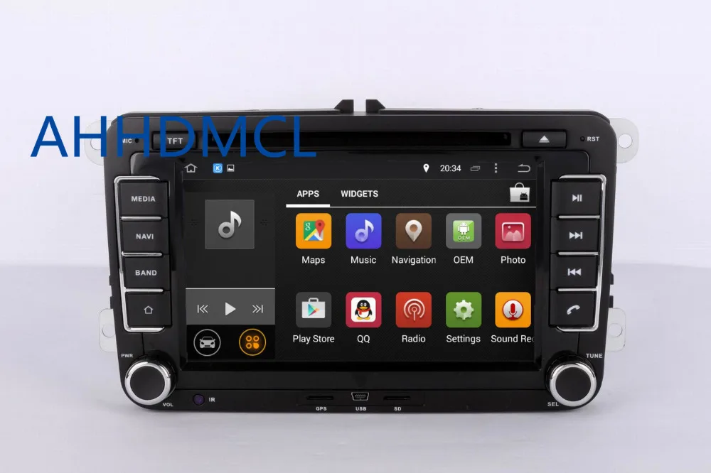 Discount AHHDMCL Car Multimedia Player Stereo Radio Audio DVD Android 9.0 GPS Navigation 2G RAM For Universal 3