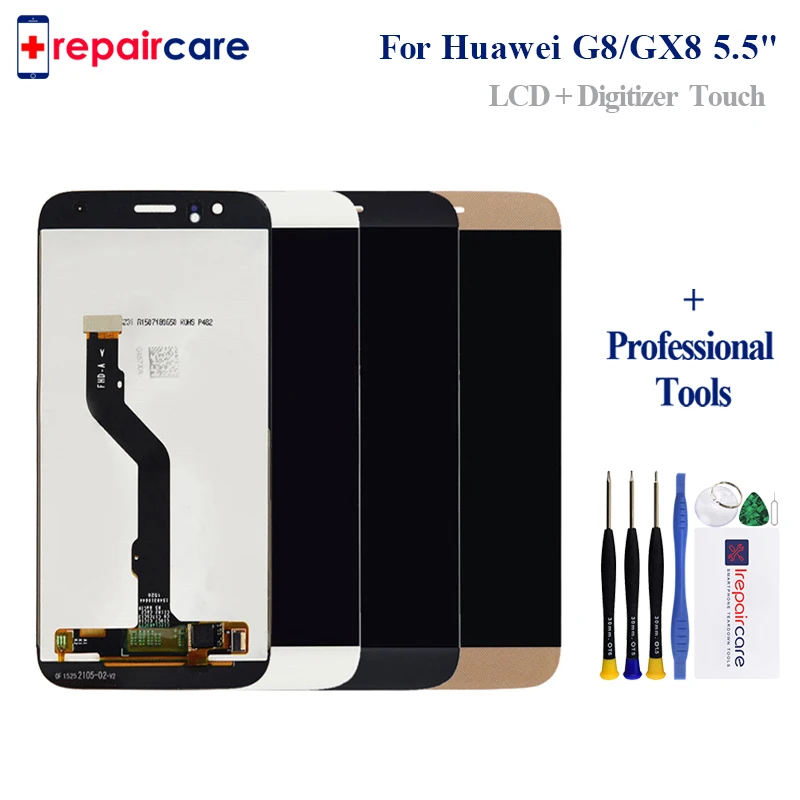 

100% Work 5.5'' LCD For Huawei Ascend G8 LCD Touch Screen Digitizer Assembly Replacement Parts For Huawei G8 GX8 Display