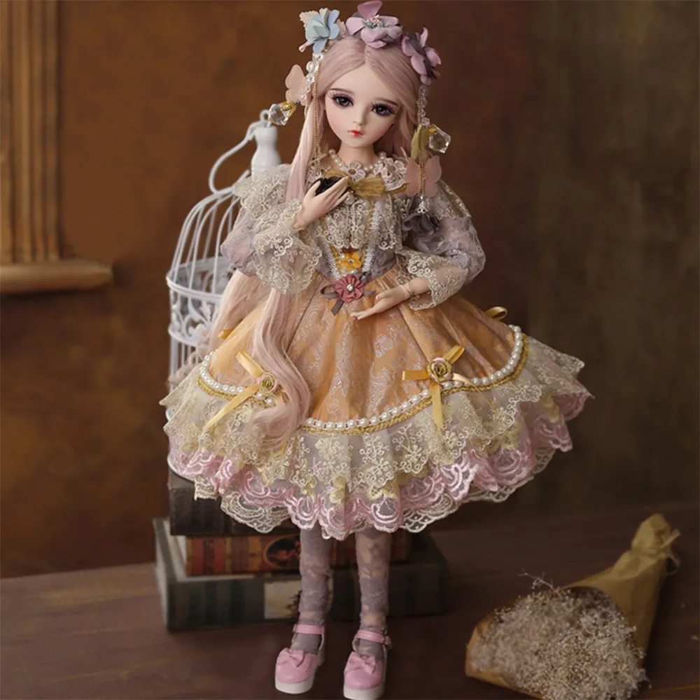 1/3 BJD Dolls Reborn BJD Silicone Baby Beautiful Retro Princess