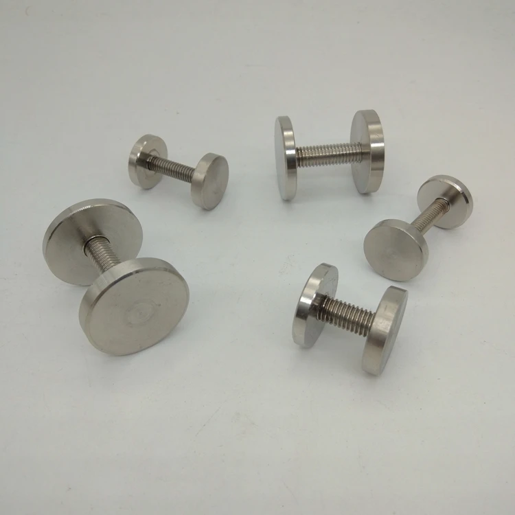 4pcs M6 Stainless Steel Mirror Hand Twist Screws Bolts Fixed Knob