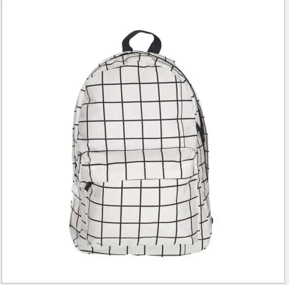 1 قطعة الأبيض شعرية منقوشة الشبكة المدرسية bagpack سفر حقيبة لل مراهق