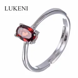Натуральный гранат 925 Серебряное кольцо с фиолетовый камень Для женщин свадебные Анель aneis Кольца с полудрагоценными камнями
