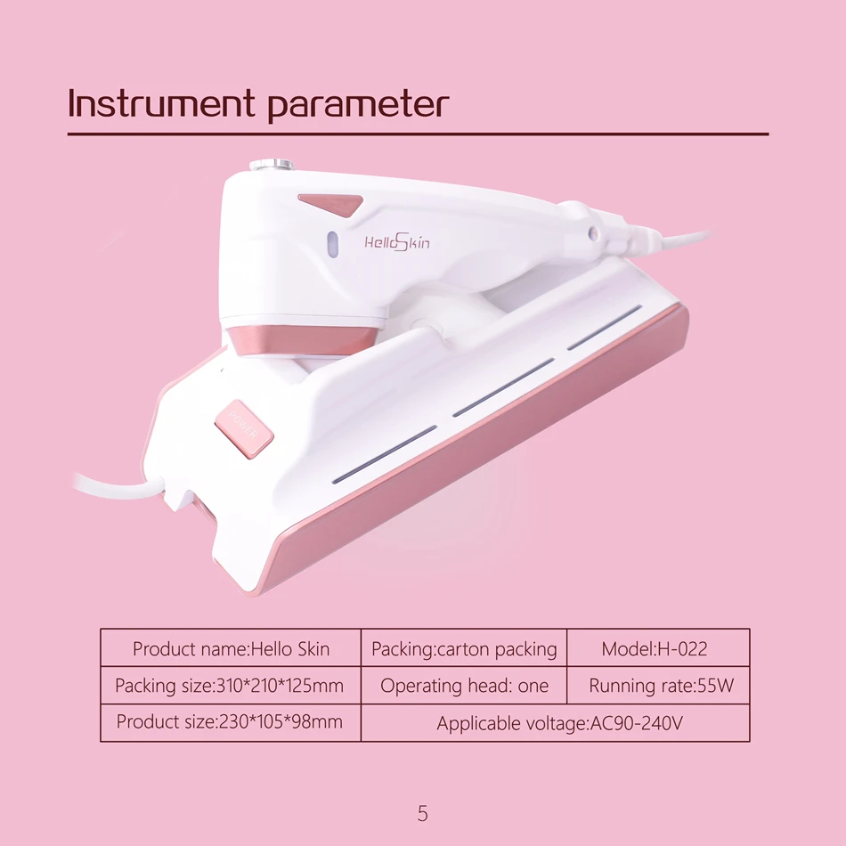Мини Hifu высокая интенсивность Focuse Ultrasoinc уход за кожей омоложение тела удаление морщин пигментация Hello Skin beauty инструмент