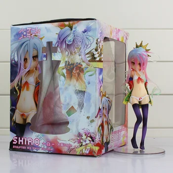 

No Game No Life Shiro standing pose Swimming suit PVC Action Figure Collection Model Toy Gift