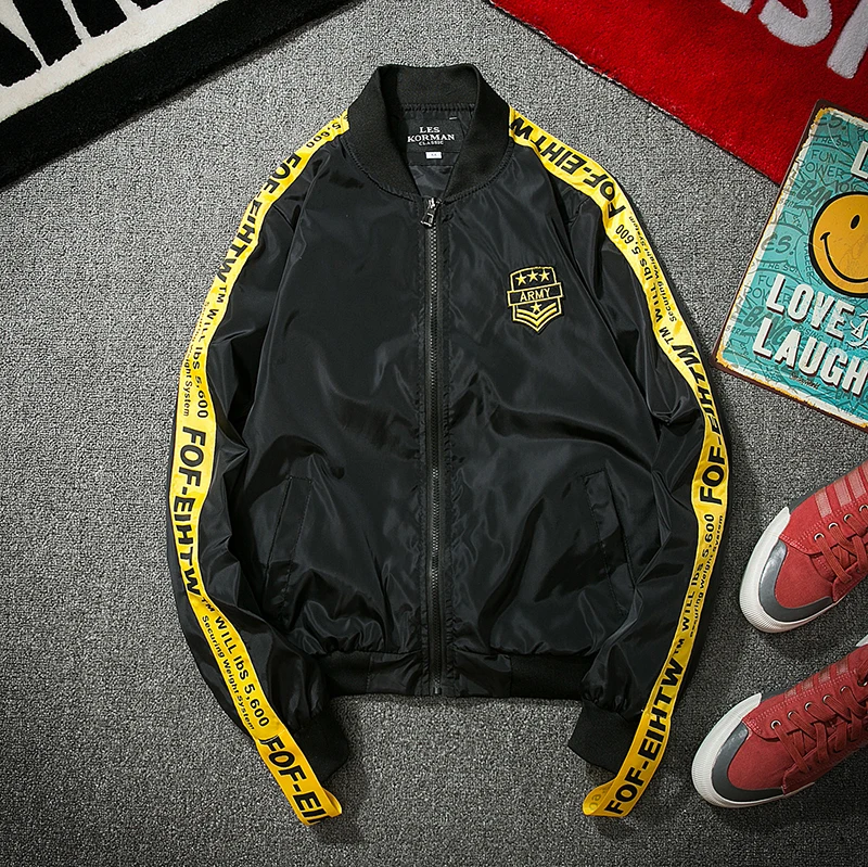High Quality Autumn Jacket Men Letter printed New Mens Coat Fashion Personality Aviator Jacket Couples clothes jacket 3 colors