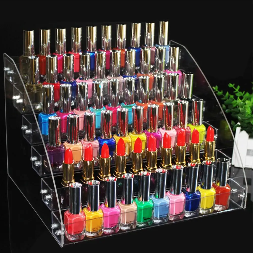 

Multi-layer Transparent Acrylic Nail Polish Rack Varnish Display Stand Holder