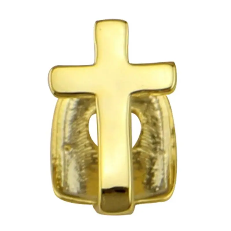 Gold 1 шт., один зуб, хип-хоп крест, Bijoux, заказной золотой цвет, зубная Кепка, хип-хоп ювелирные изделия для тела, для мужчин и женщин, косплей, опора, накладные зубы - Окраска металла: Gold