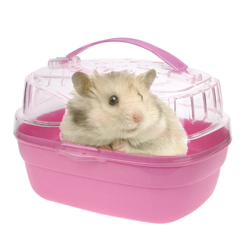 Hamster House Cabin Cage for Hamster Small Animals Carrier Case