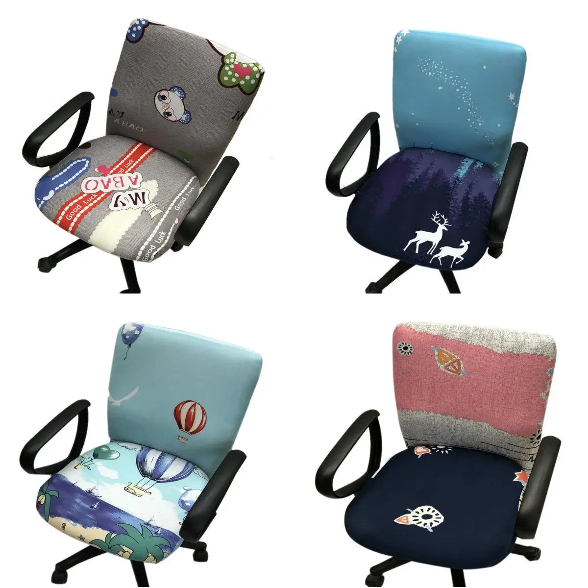 

Funny Office Computer Chair Cover Task Chair Slipcover Elastic Office Chair Cover Chair Slipcover