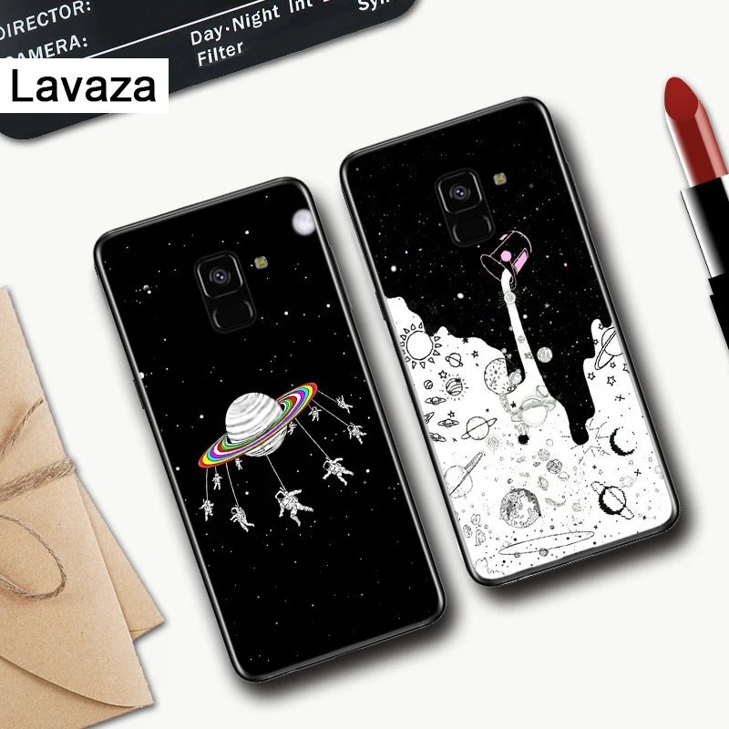 Силиконовый чехол Lavaza для Samsung A3 A5 A6 Plus A7 A8 A9 A10 A30 A40 A50 A70 J6 A10S A30S A50S|Бамперы| |