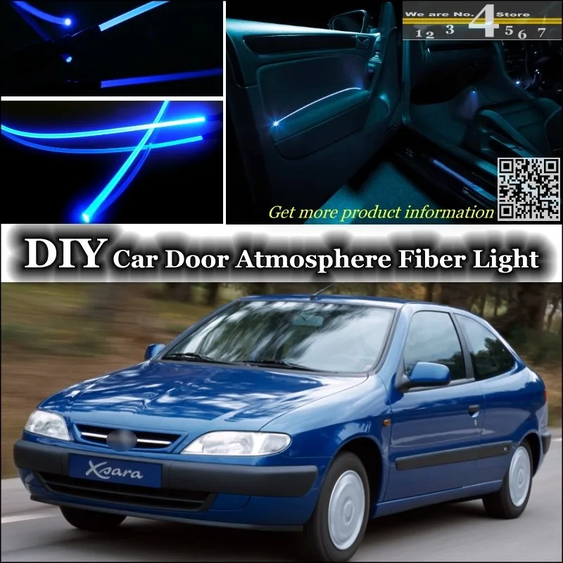 Для Citroen Xsara/Picasso внутренний окружающий свет тюнинг атмосферное волоконно-оптическое освещение внутри двери панели освещения