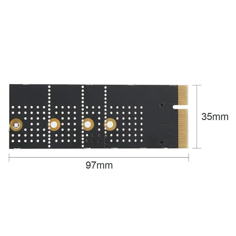 NGFF M.2 NVME M ключ SSD к PCI-E 4X адаптер PCI Express Raiser карта