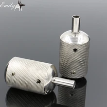 1PCS Stainless Steel Tattoo Grip 30MM With Back Stem Professional Tattoo Machine Grips Tubes Tips Tool Free Shipping TG-118C