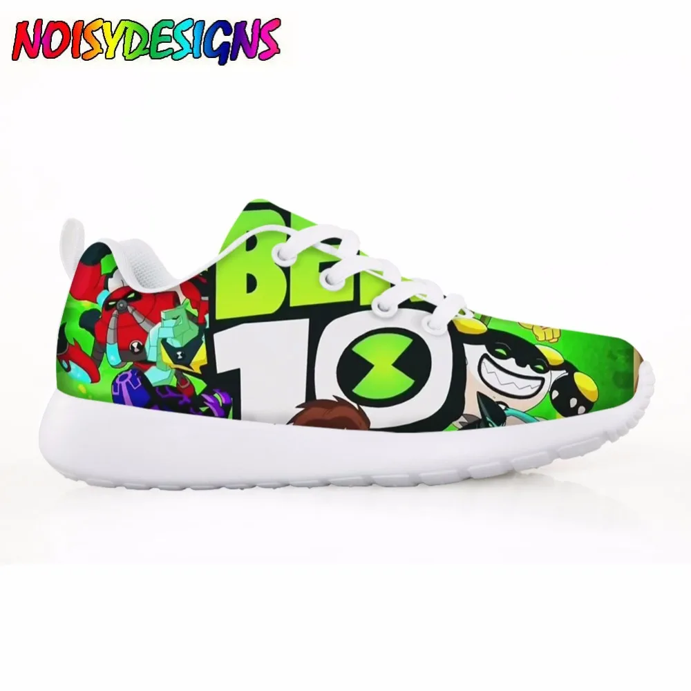 

Kids Shoes for Boys Casual Children's Ben 10 Figure Sneakers Fashion Girls Lightweight Lace-up Mesh Shoes for Student Flats