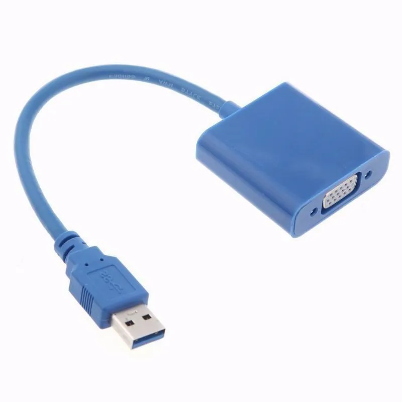 New USB 3.0 to VGA Multi display Adapter Converter External Video Graphic Card VGA Cables