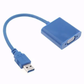 

New USB 3.0 to VGA Multi-display Adapter Converter External Video Graphic Card VGA Cables Converter #14