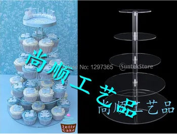 

Free Shipping 5 level cake stand round for wedding party birthday (Fastest delivery speed)