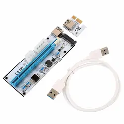 Amzdeal pci-e 1x к USB3.0 pci-e 16x Extender Riser Card добыча посвященный Графика расширение для BTC шахтер удлинитель