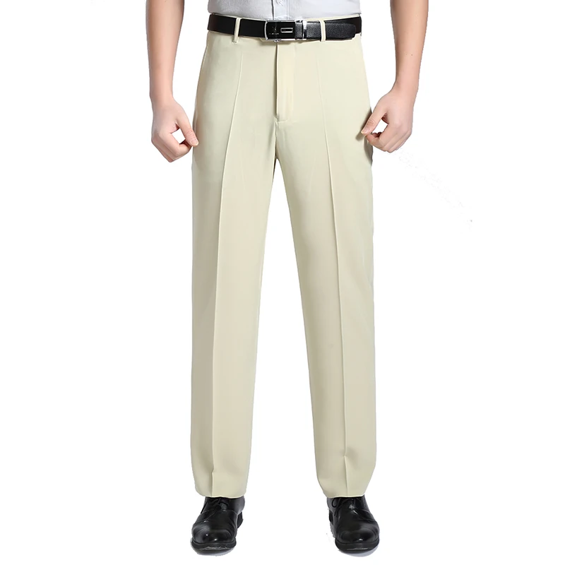 Cena 2019 nowy 29 44 Big Size mężczyźni letnie biznesowe spodnie od garnituru wiosna jesień społeczne spodnie biurowe męskie męskie Slim Fit swobodne spodnie WFY10