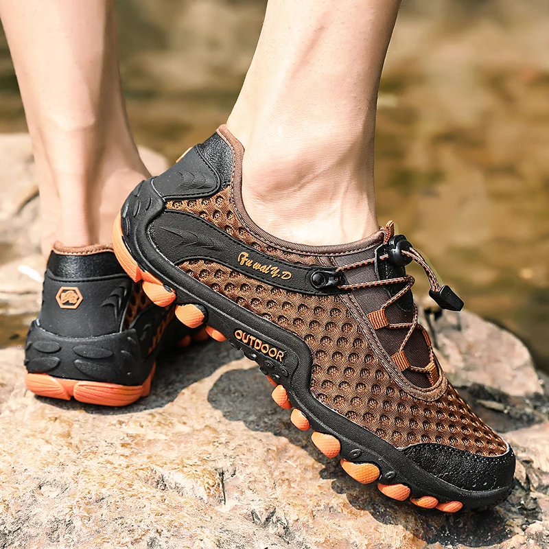  Aqua Shoes Ultra-light Quick-drying Beach Water River Walking 2019 Summer Men Mesh Breathable Flotillas Outdoor Hiking (48)