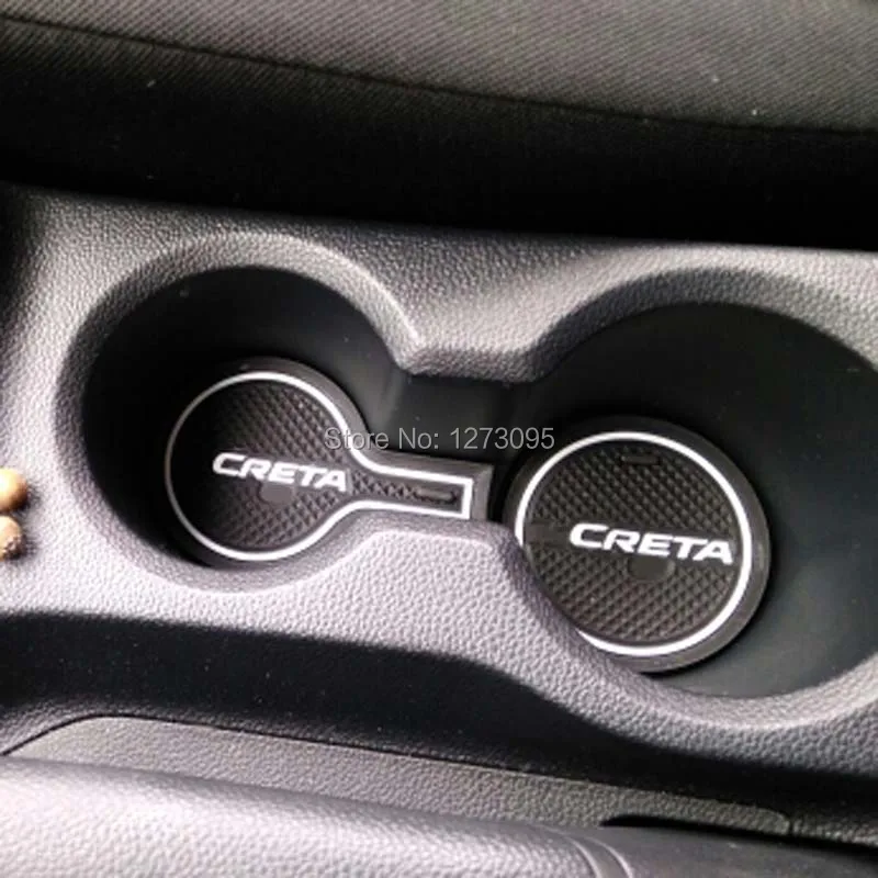 Для 2015 2018 2019 2020 Hyundai Creta слот для ворот Коврик Нескользящие чашки коврики