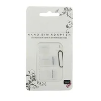 500set 4 In 1 Nano SIM card to Micro SIM Nano Micro to mini sim adapter for iphone samsung sim card adapter 2