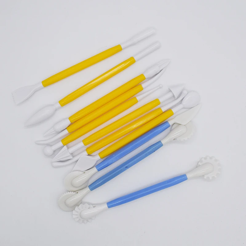

Thai Clay Flower Petal Rolling Cutter Knife plastic polymorph Polymer Clay Tools Sculpting modelismopottery tools