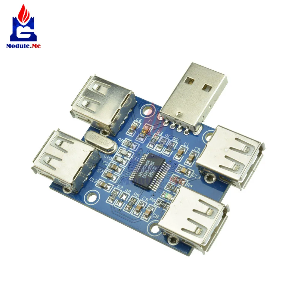 USB концентратор Type A на 5 В постоянного тока 2 0 4 гнездовой плата расширения модуль