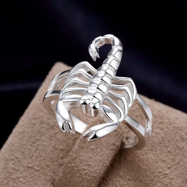 Bague scorpion homme