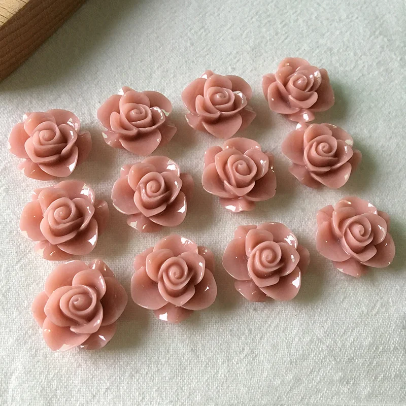 10//24pcs Resin Flatback Cabochons Cameo Flower Embellishment 12mm Free Shipping