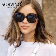 SORVINO,, Ретро стиль, негабаритные, кошачий глаз, солнцезащитные очки для женщин, Роскошные, брендовые, дизайнерские, 90 s, черепаховый, кошачий глаз, солнцезащитные очки, оттенки, SP107