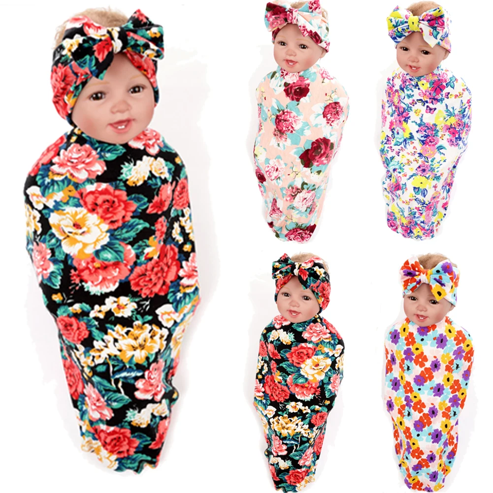 Красочное цветочное одеяло для новорожденных Мягкое хлопковое детское одеяло для новорожденных мягкие пеленки с цветами спальное одеяло банное полотенце