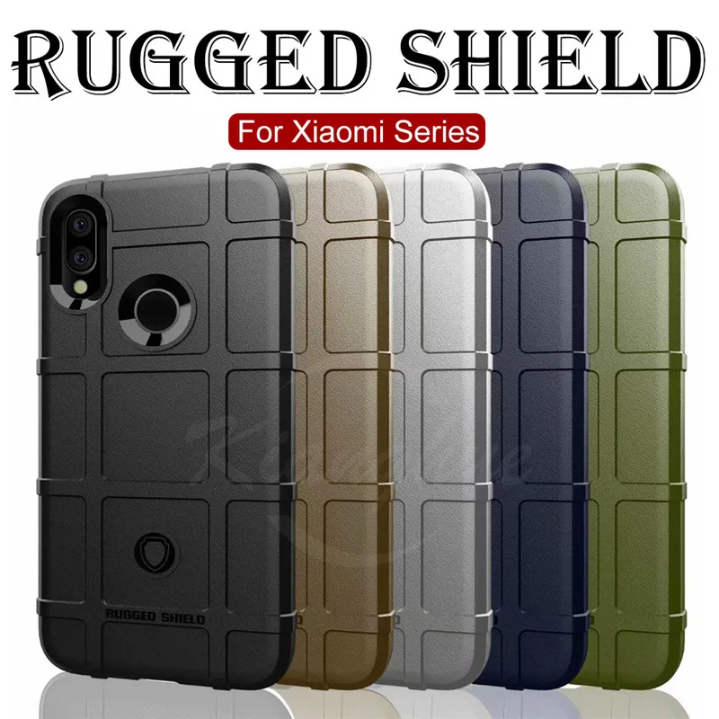

Military Heavy Duty Silicone Protective Case For Xiaomi Mi 9 8 Se Explorer Redmi 5 Plus 6 Pro 6A Note 5 6 7 Pro Full Cover Shell