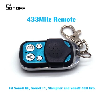 

Sonoff 433MHz Remote Control Key Wifi 4 Channels Smart Wireless RF Controller Wall Electric Fob Gate Door for Slampher T1 R2 4CH